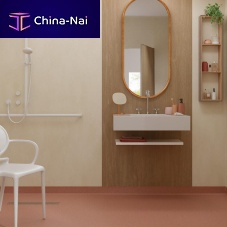 Vinyl floor covering GRANIT SAFE.Tindoorbathroomcommercial