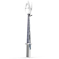 Lighting pole SMARTflagself-supporting wind turbinemetal