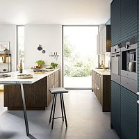 Contemporary kitchen ROCCA F754wood veneeroakbrown