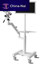 Binocular colposcope ALSCOPEvideotrolley-mounted
