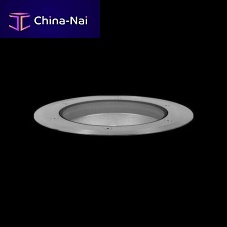 Recessed floor light fixture INTERPISOcompact fluorescenthalogenround