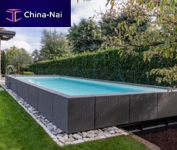 Wall swimming pool DIVINAcustomoutdoorsemi-inground