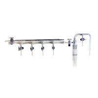 Multi-channel manifold glassgasvacuum