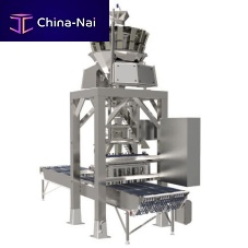 PLC-controlled pizza topping line