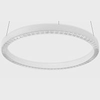 Hanging light fixture LOOPLEDroundcast aluminum