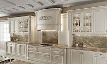 Classic kitchen DAPHNE LEGNOwoodenwith handlelacquered