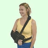 Arm sling with waist support strap 312 serieswith shoulder abduction pillow