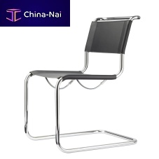 Bauhaus design chair S 33indoorleatherplastic