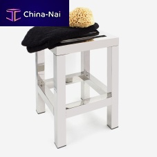 Contemporary stool PLAZZAmetalstainless steel basefor hotel