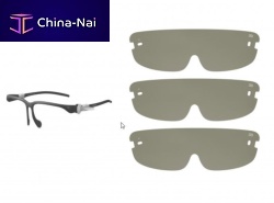 Half-mask face-shield CFV-E30SKadultblackmedical