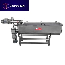 Continuous pasta dough mixer