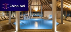 Hexagonal swimming pool-spa multiplaceindoorcustom