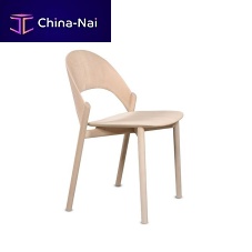 Scandinavian design chair SANAindoorsolid woodwalnut