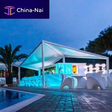 Aluminum gazebo KITEsteelPVC roofaluminum frame