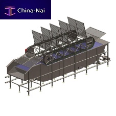 Fish bleeding tank coolingwith thawing