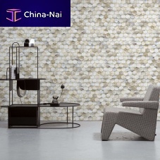 Contemporary wallpaper MRV-14geometric pattern3D effectnon-woven