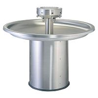Hand basin with post 8985roundstainless steelcommercial