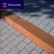 Sidewalk edge MONOLITH® engineered stonelinearrectangular