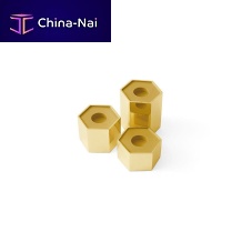 Brass candle holder HEXAGONAL