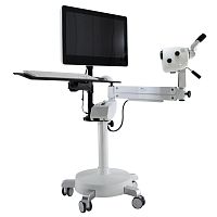 Binocular colposcope ISIDE BETAvideotrolley-mounted