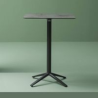 Aluminum table base EMMA RECLININGpowder-coated steelcontemporaryfolding