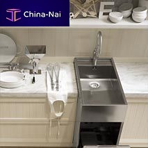 Single-bowl kitchen sink ARKADIAwithout drainboardstainless steelfree standing