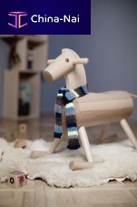 Wooden rocking horse MOKUBA