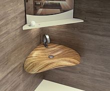 Wall-mounted washbasin ALAYAwoodencustomcorner