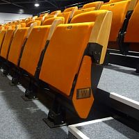 Contemporary auditorium seating Flexfabricbeechpainted metal
