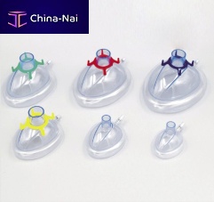 PVC anesthesia mask B301100latex-freedisposablehigh-concentration
