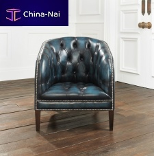 Chesterfield armchair BURGHLEYleather