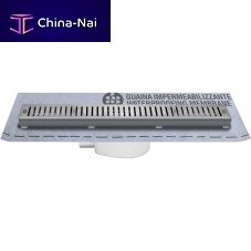 Steel linear shower drain CN40-01ABShigh-resistance