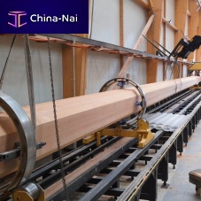 Lighting pole wooden