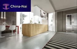 Contemporary kitchen MATERIKAsolid woodwoodenhandleless