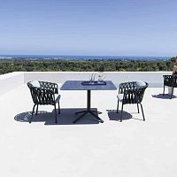 Aluminum table base Emma LOWpowder-coated steelcontemporary4-leg