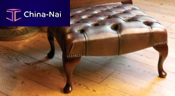 Chesterfield footrest STAMFORDleather