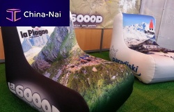 Contemporary armchair fabricinflatable