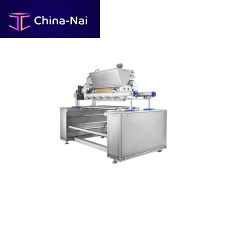 Biscuit depositor multi-headwith gear pump