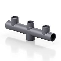 3-way manifold RDRCLD seriesPVC-Uweld