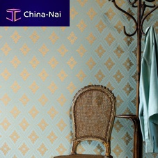 Traditional wallpaper Ranelaghgeometricyellowgray