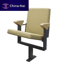 Contemporary auditorium seating LISBONsynthetic leatherbeechmetal