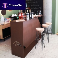 Bar counter metalupright