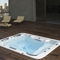 Built-in hot tub NEON : WSP-SLV-SPA3S2060VXrectangular3-seateroutdoor