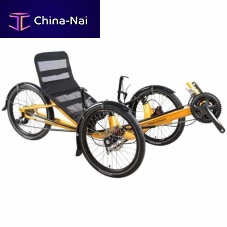 Crank-propelled recumbent trike Trike JC20adultorange