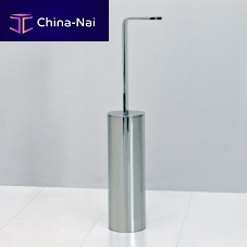 Brass toilet brush TWO chromefloorpolished