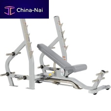 Adjustable weight training bench CF-2179Bwith barbell rack