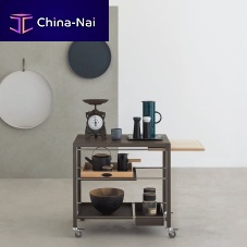 Home service trolley HELSINKIsteelglasslaminate