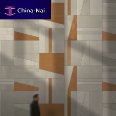 Concrete wall cladding panel SLIMCRETE interiorgluednew support