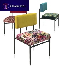 Contemporary dining chair AUREAindoorvelvetlinen