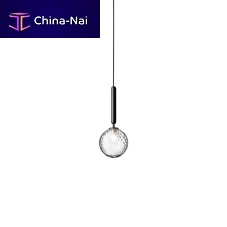 Pendant lamp MIIRA 1 OPTIC brassblown glasscontemporary